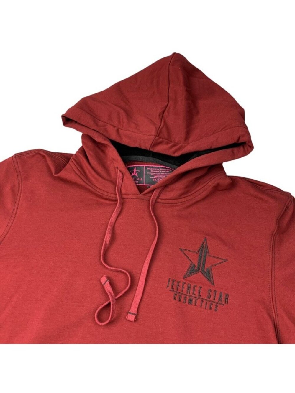 Jeffree Star Men's Cosmetics Graphic Hoodie Sweatshirt Red • Small